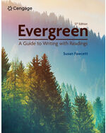 Evergreen: A Guide to Writing with Readings 12th Edition by Susan Fawcett