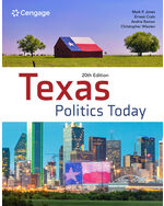 Texas Politics Today 20th Edition by Mark P. Jones/Ernest Crain/Christopher Wlezein